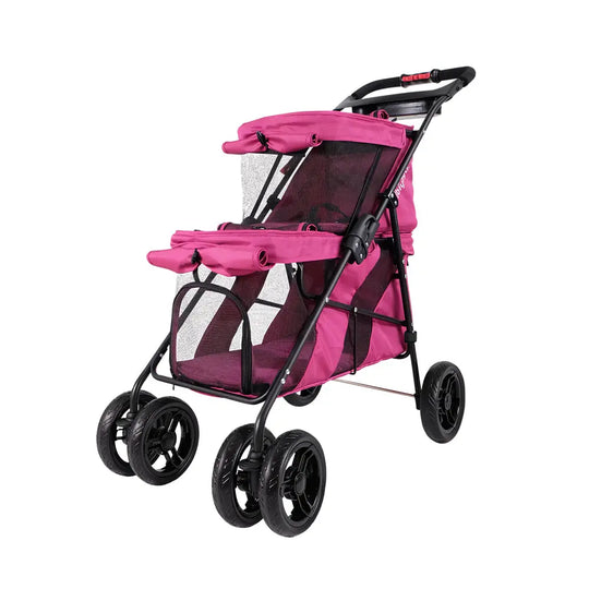 Ibiyaya Double Decker Pet Stroller for Multiple Pets Ibiyaya