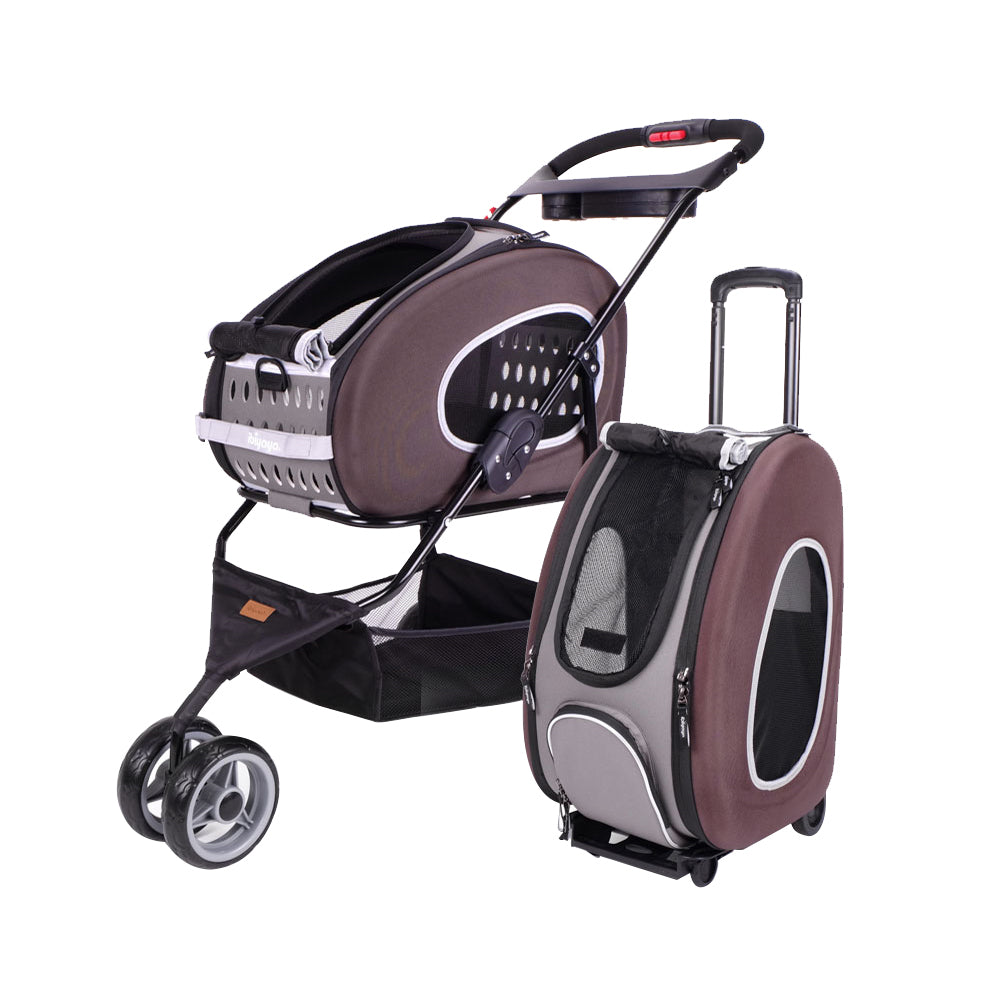 Ibiyaya 5-in-1 Combo EVA Pet Carrier & Stroller