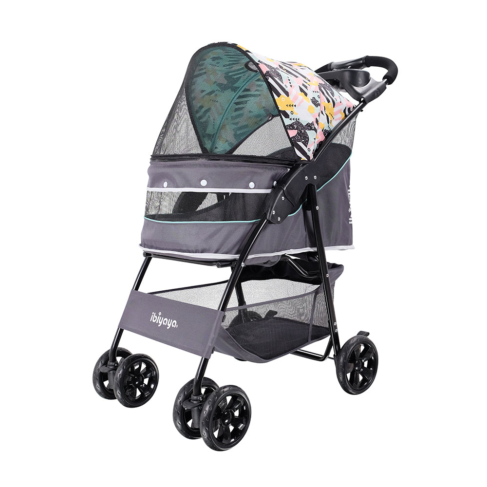 Ibiyaya Cloud 9 4-Wheel Foldable Pet Stroller - Mint Green