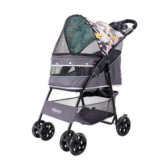 Ibiyaya Cloud 9 4-Wheel Foldable Pet Stroller - Mint Green