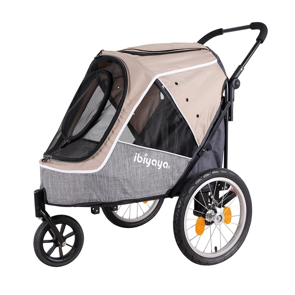 Ibiyaya Happy Pet Trailer & Jogger with Bicycle Attachment 2.0