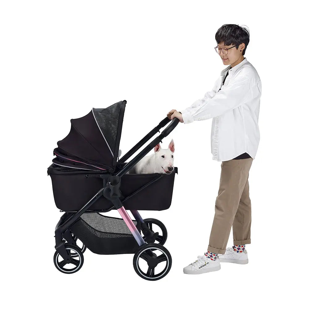 Ibiyaya Retro Luxe Folding Pet Stroller for Pets up to 30kg Ibiyaya