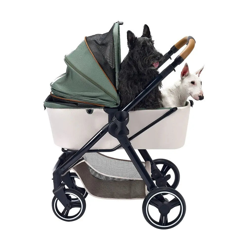 Ibiyaya Retro Luxe Folding Pet Stroller for Pets up to 30kg Ibiyaya