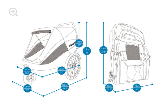 Ibiyaya The Hercules Heavy Duty Pet Stroller