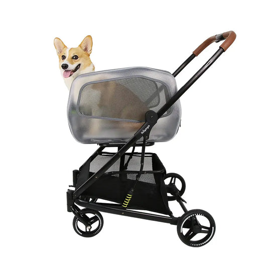 Ibiyaya NeoRider Multi-purpose Detachable Pet Stroller - Silver Mist Ibiyaya