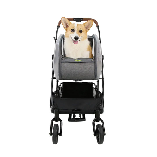 Ibiyaya NeoRider Multi-purpose Detachable Pet Stroller - Silver Mist Ibiyaya